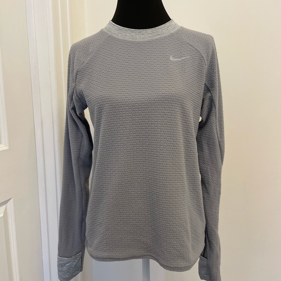Nike Women’s Crew Sphere Running Mid Layer Top Long Sleeve Shirt Therma NEW - Picture 1 of 8